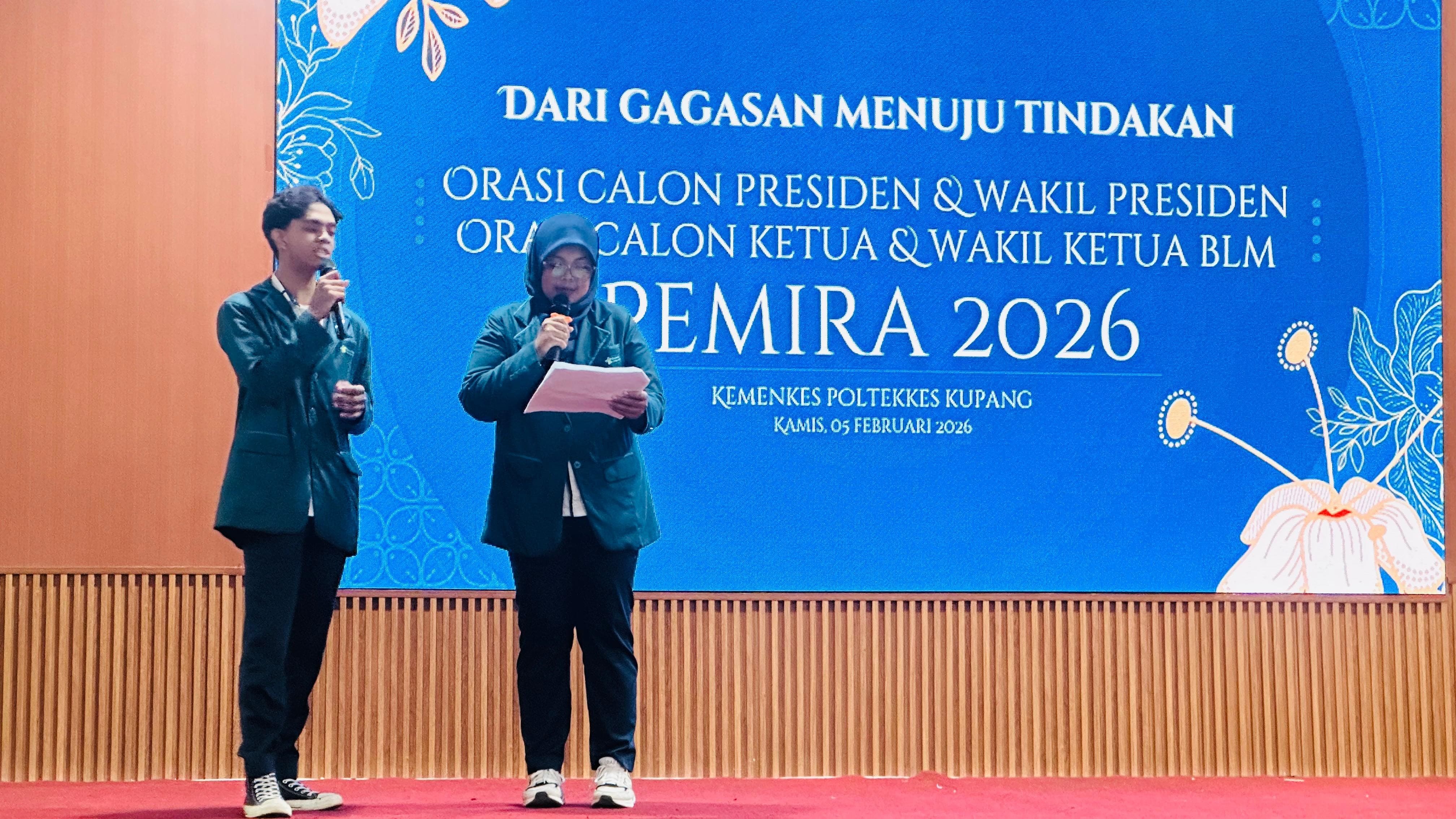 Mahasiswa Kesehatan Gigi Tunjukkan Peran Aktif dalam Demokrasi Kampus melalui Orasi Calon Pengurus BLM Poltekkes Kemenkes Kupang